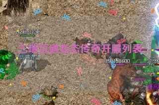三端互通变态传奇开服列表