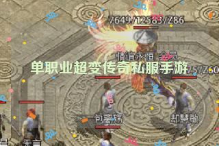 单职业超变传奇私服手游