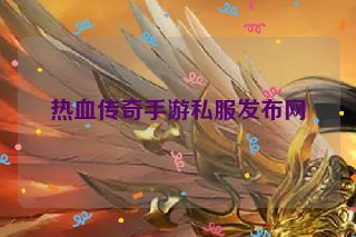 热血传奇手游私服发布网