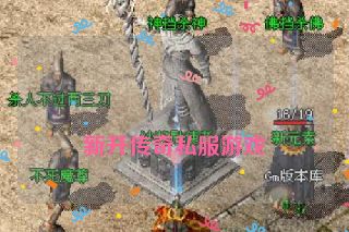 新开传奇私服游戏