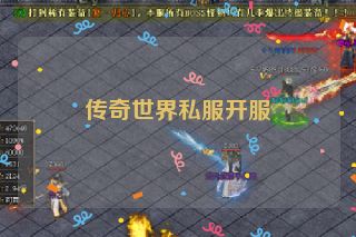 传奇世界私服开服