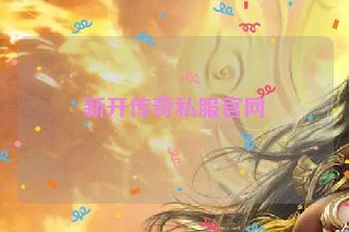 新开传奇私服官网