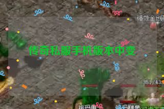 传奇私服手机版本中变