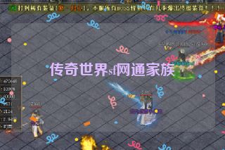 传奇世界sf网通家族