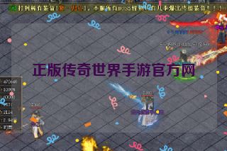正版传奇世界手游官方网