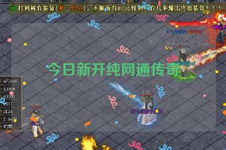 今日新开纯网通传奇