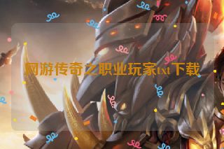 网游传奇之职业玩家txt下载