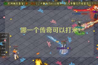 哪一个传奇可以打米