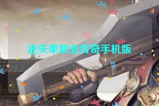 迷失单职业传奇手机版